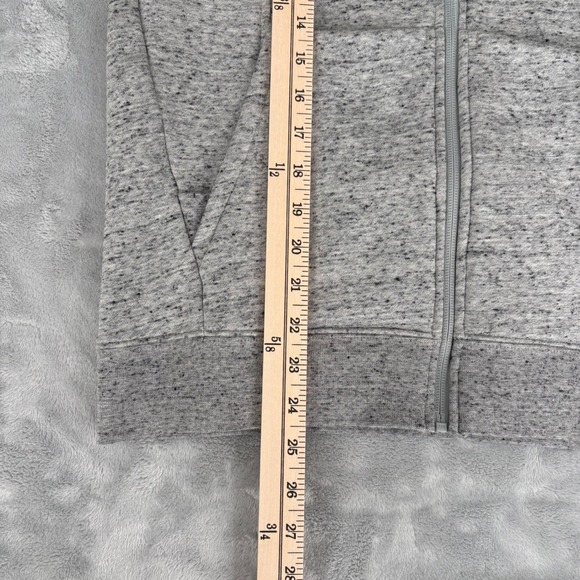 Figs Hoodie Women Small Scrub Gray On Shift Full Zip Medical Nurse Sweater Logo - Picture 16 of 16